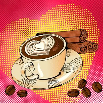 Cup of coffee Stock Illustration