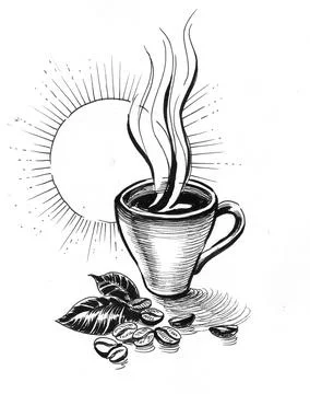 Cup of coffee Stock Illustration