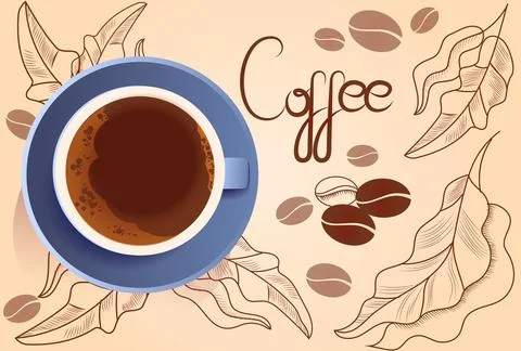 Cup of coffee Illustrazione stock