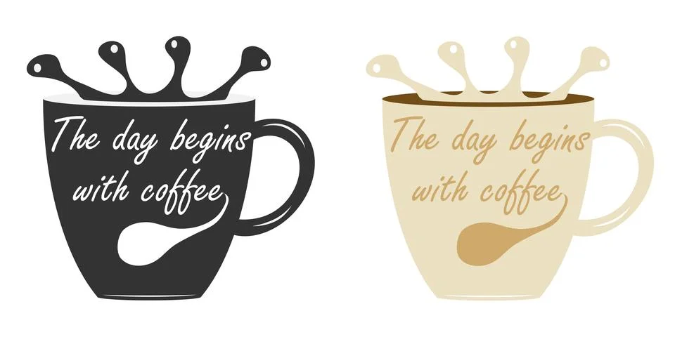 A cup of coffee Stock Illustration