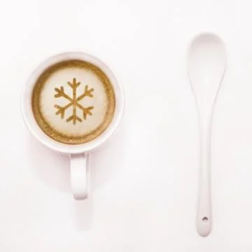 Cup with coffee on isolated background Stock Photos