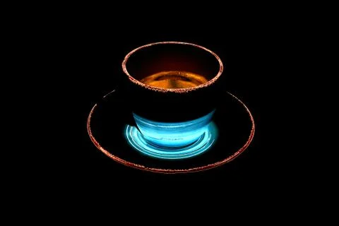 A cup of coffee isolated concept Stock Photos