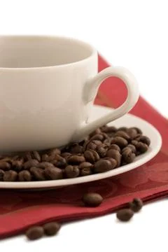 Cup of coffee isolated Stockfoto's