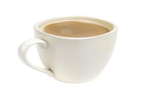 Cup of coffee isolated on white background Stock Photos