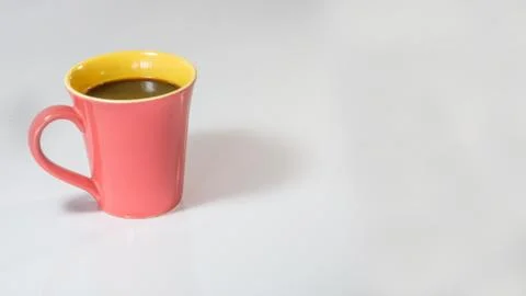 Cup of coffee isolated on white background Foto stock