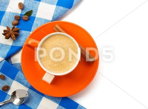 Cup Of Coffee Isolated On White