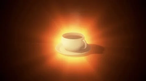 Cup of coffee. Light Stock-Footage 8849882