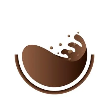 Cup of coffee logo Stock Illustration