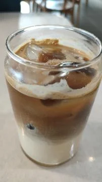 A cup of coffee milk Stock Photos