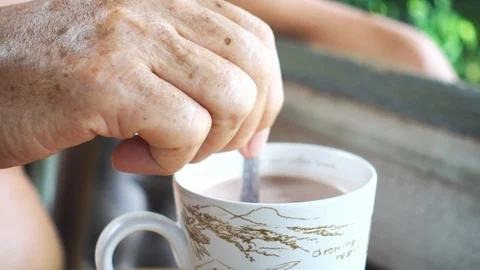 Cup of coffee in the morning Stock Footage 116487342