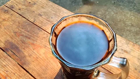 Cup of coffee in the morning Stock Footage 253805744