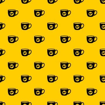Cup of coffee pattern vector イラスト素材