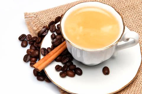 Cup of coffee. Stock Photos