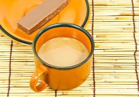 Cup of coffee. Stock Photos