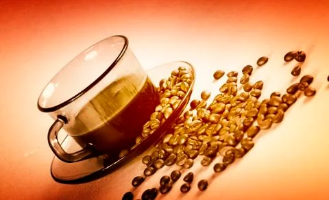 Cup with coffee Stock Photos