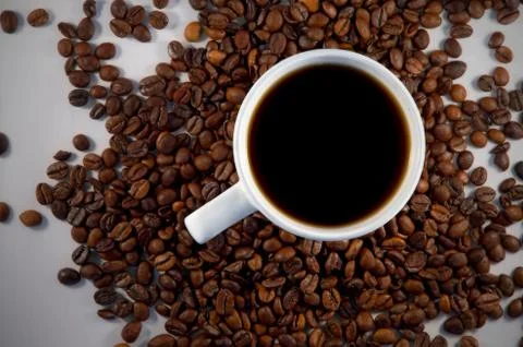 Cup with coffee Stock Photos