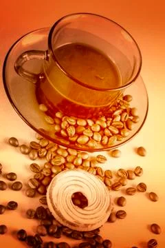 Cup with coffee Stock Photos