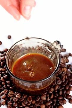 Cup with coffee Foto stock