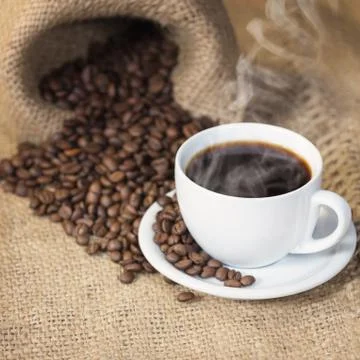 Cup of coffee. Stock Photos