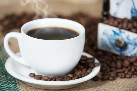 Cup of coffee. Stock Photos