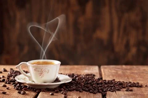 Cup of coffee. Stock Photos