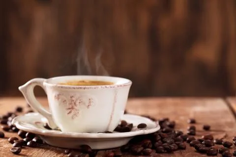 Cup of coffee. Stock Photos
