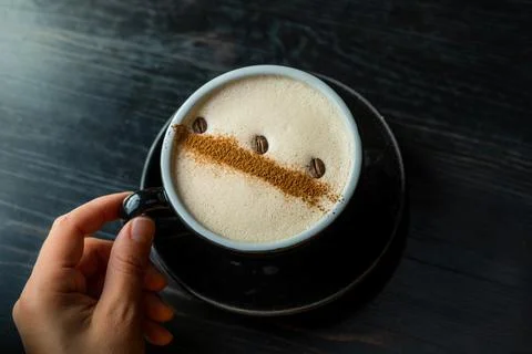 A cup of coffee. Stock Photos