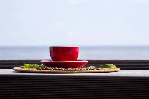 A cup of coffee. Foto stock