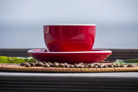 A cup of coffee. Foto stock