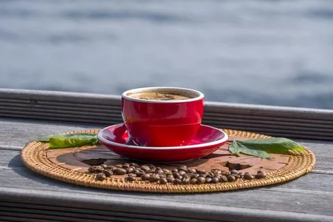 A cup of coffee. Foto stock