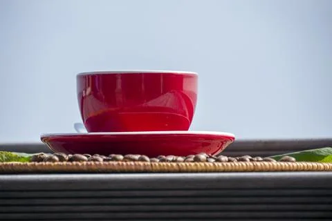 A cup of coffee. Foto stock