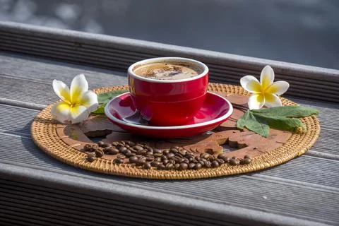 A cup of coffee. Foto stock