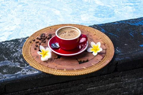 A cup of coffee. Foto stock