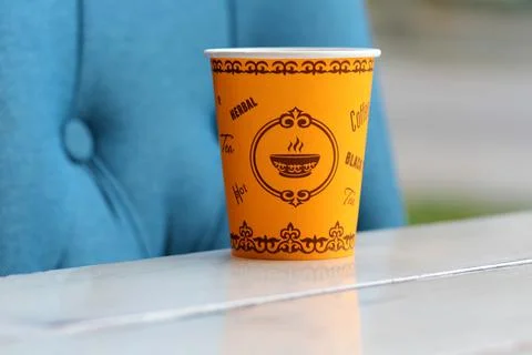 A cup of coffee 库存照片