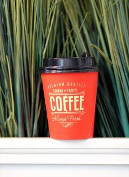 A cup of coffee 库存照片