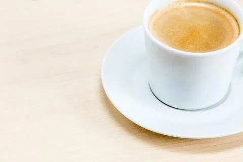 Cup of coffee with piece Stock Photos