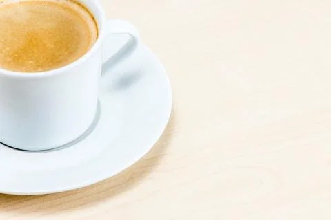 Cup of coffee with piece Stock Photos