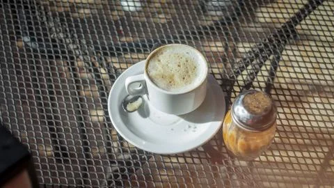 Cup of coffee ready to drink 写真素材