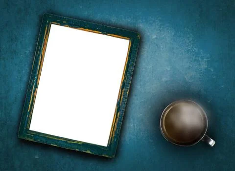 Cup of coffee with smoke Stock Photos