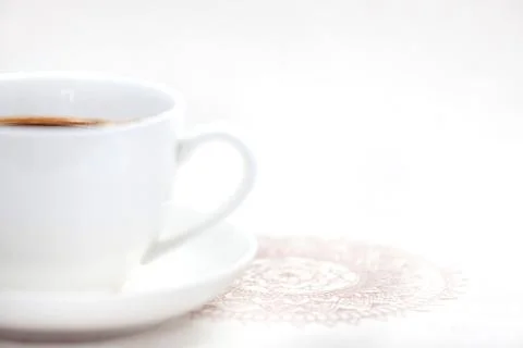 Cup of Coffee. Space for Copy. Stock Photos