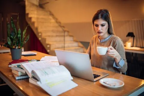 Cup of coffee to stimulate the mind Stock Photos