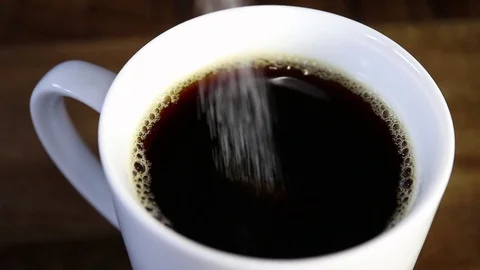 Cup of Coffee, sugar Video stock 85043419