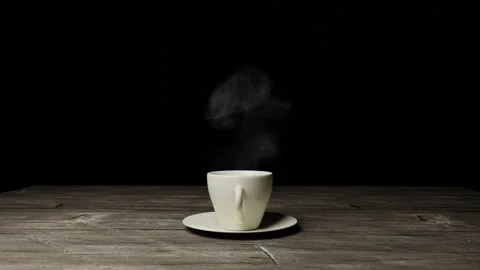 Cup of coffee on the table, CG Stock Footage 247446611