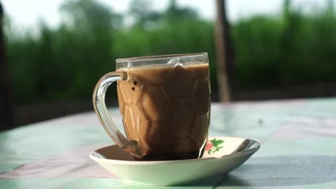 Cup of coffee on table Video stock 267717327