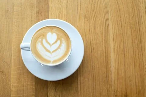 Cup with coffee on the table Stock Photos