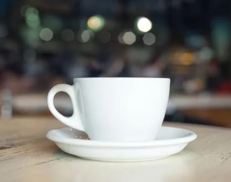 Cup with coffee on the table Stock Photos