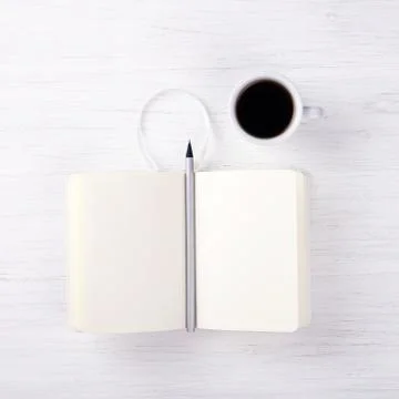 A cup of coffee on the table. Stock Photos