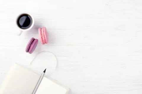 A cup of coffee on the table. Stock Photos