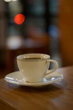 Cup of Coffee on the Table Stock Photos