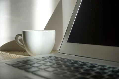 Cup of coffee on the table Stock Photos